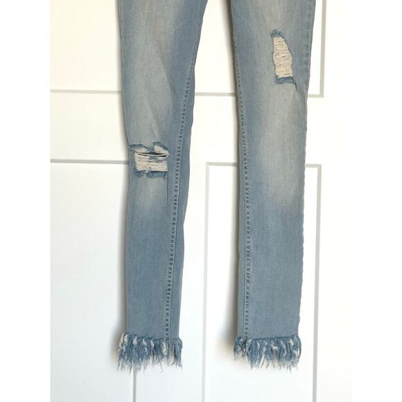 NWOT Free People Great Heights Frayed Skinny Jeans Women’s Size 26 - Picture 7 of 12